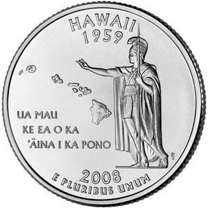 2008 Quarter - P - Hawaii reverse